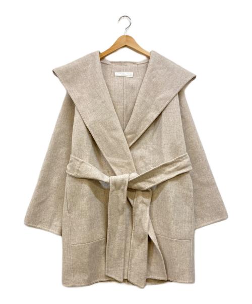 EASTBYEASTWEST.（イーストバイイーストウエスト）EASTBYEASTWEST. (イーストバイイーストウエスト) ウールカシミヤフーデットコート ベージュ サイズ:1の古着・服飾アイテム