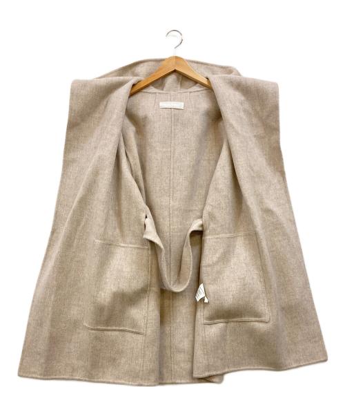 EASTBYEASTWEST.（イーストバイイーストウエスト）EASTBYEASTWEST. (イーストバイイーストウエスト) ウールカシミヤフーデットコート ベージュ サイズ:1の古着・服飾アイテム