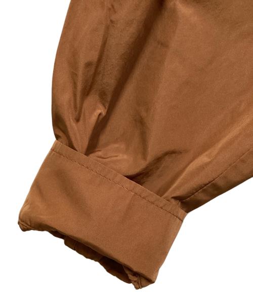 TELA（テラ）tela (テラ) スタンドカラーフリルブラウス ブラウン サイズ:42の古着・服飾アイテム