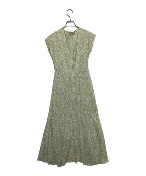 LAGUNA MOON（ラグナムーン）LAGUNA MOON (ラグナムーン) フラワーアシンメトリーカラーワンピース グリーン サイズ:Sの古着・服飾アイテム