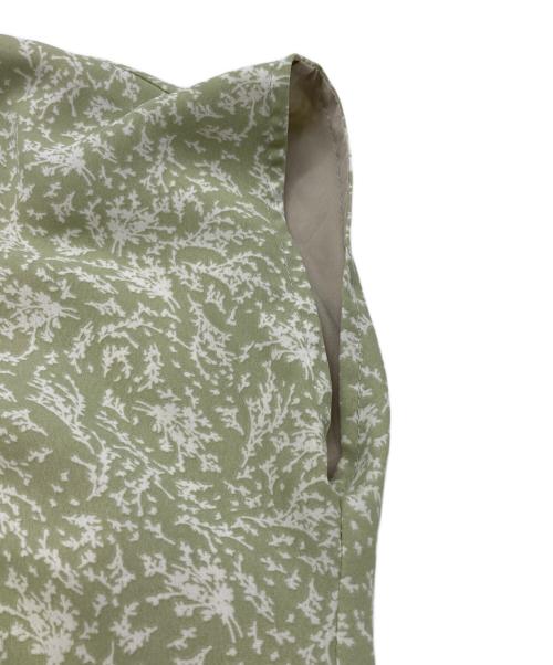 LAGUNA MOON（ラグナムーン）LAGUNA MOON (ラグナムーン) フラワーアシンメトリーカラーワンピース グリーン サイズ:Sの古着・服飾アイテム