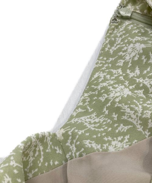 LAGUNA MOON（ラグナムーン）LAGUNA MOON (ラグナムーン) フラワーアシンメトリーカラーワンピース グリーン サイズ:Sの古着・服飾アイテム