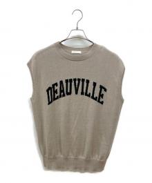 Loungedress（ラウンジドレス）の古着「ジャガードフレンチニット」｜ブラウン