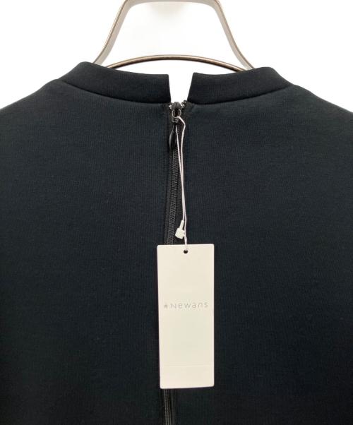 #Newans（ハッシュニュアンス）#Newans (ハッシュニュアンス) クリオネシルエットコンビドレス ブラック サイズ:1の古着・服飾アイテム