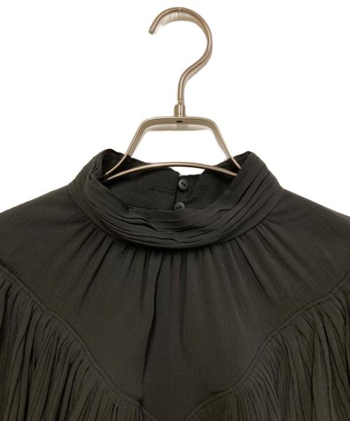CELFORD（セルフォード）CELFORD (セルフォード) ワッシャープリーツブラウス ブラック サイズ:SIZE Freeの古着・服飾アイテム