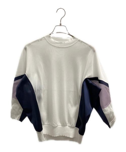 TOGA PULLA（トーガ プルラ）TOGA PULLA (トーガ プルラ) ハイツイストジャージートップ ホワイト サイズ:36の古着・服飾アイテム