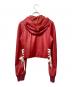 RED VALENTINO (レッドヴァレンティノ) クロップド レザーパーカー レッド サイズ:40：26000円