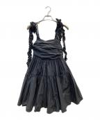 qumerry.キュメリ）の古着「リボンティアードチュニック」｜ブラック