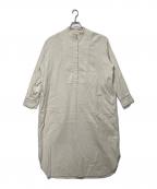 BOUTIQUE TOKYO DRESSブティックトウキョウドレス）の古着「corduroy metal shirts dress」｜ホワイト