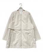 ikiイキ）の古着「割繊ウェザーショートコート」｜ホワイト