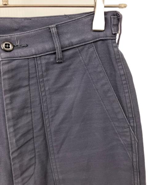 HYKE（ハイク）HYKE (ハイク) BACK SATIN BAKER PANTS ネイビー サイズ:Sの古着・服飾アイテム