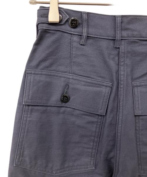 HYKE（ハイク）HYKE (ハイク) BACK SATIN BAKER PANTS ネイビー サイズ:Sの古着・服飾アイテム