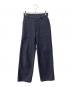 HYKE（ハイク）の古着「BACK SATIN BAKER PANTS」｜ネイビー