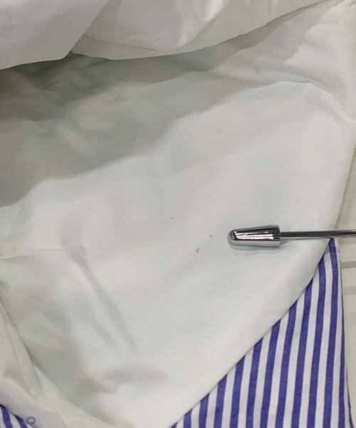 miffew（ミフュー）miffew (ミフュー) オーバーダウンシャツ ブルー×ホワイト サイズ:3の古着・服飾アイテム