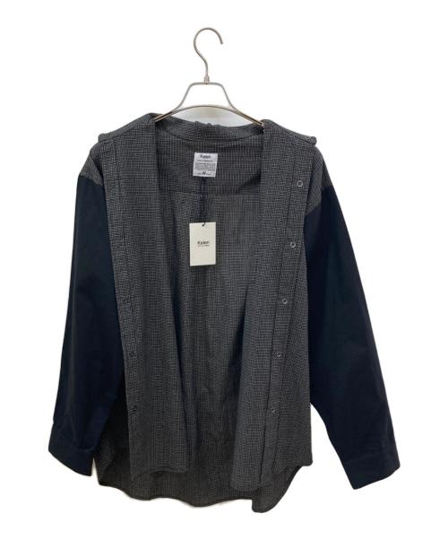 kelen（ケレン）kelen (ケレン) MORSE ミルスリーブシャツ ブラック サイズ:40 未使用品の古着・服飾アイテム