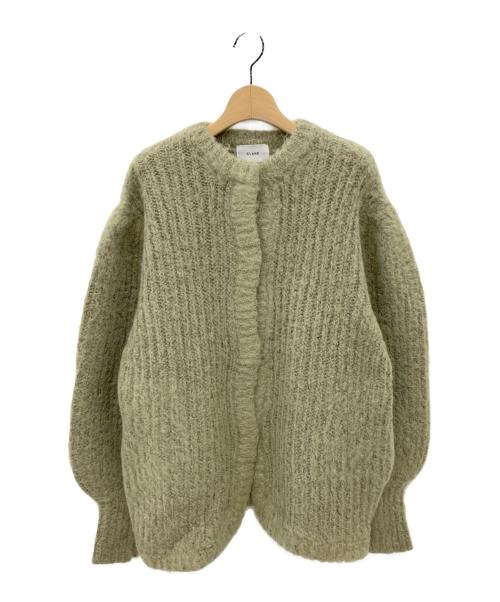 CLANE（クラネ）CLANE (クラネ) COLOR MOHAIR SHAGGY CARDIGAN グリーン サイズ:ＳＩＺＥ１の古着・服飾アイテム