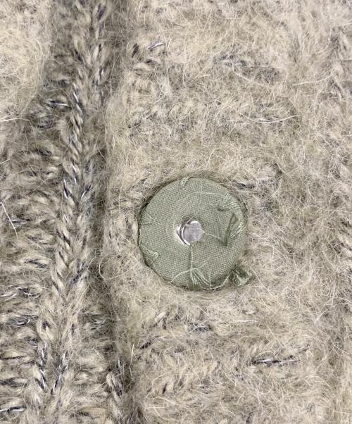 CLANE（クラネ）CLANE (クラネ) COLOR MOHAIR SHAGGY CARDIGAN グリーン サイズ:ＳＩＺＥ１の古着・服飾アイテム