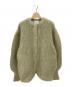 CLANE（クラネ）の古着「COLOR MOHAIR SHAGGY CARDIGAN」｜グリーン
