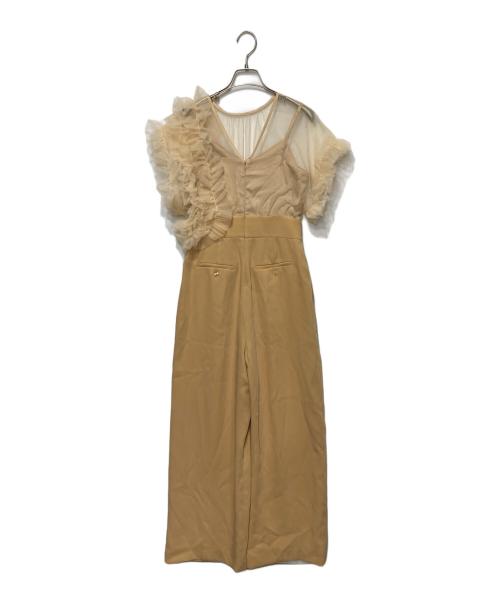 LAGUNA MOON（ラグナムーン）LAGUNA MOON (ラグナムーン) LADY チュールドッキング コンビネゾン ベージュ サイズ:Ｍの古着・服飾アイテム