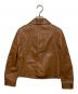 23区 (ニジュウサンク) エコレザージャケット ブラウン サイズ:32：4500円
