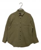 23区ニジュウサンク）の古着「ミリタリーコットンギャバ シャツ」｜カーキ