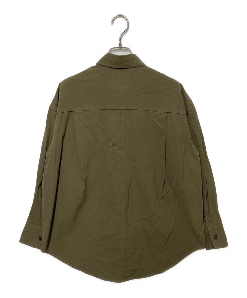 23区（ニジュウサンク）23区 (ニジュウサンク) ミリタリーコットンギャバ シャツ カーキ サイズ:32の古着・服飾アイテム