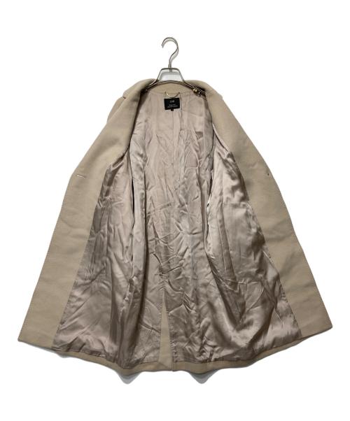 23区（ニジュウサンク）23区 (ニジュウサンク) ウールアンゴラビーバーロングチェスターコート ベージュ サイズ:32の古着・服飾アイテム