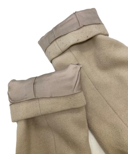 23区（ニジュウサンク）23区 (ニジュウサンク) ウールアンゴラビーバーロングチェスターコート ベージュ サイズ:32の古着・服飾アイテム