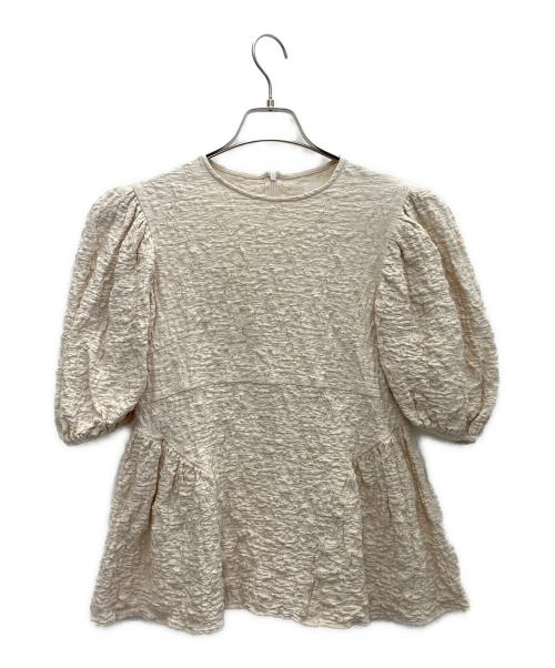 OHGA（オオガ）OHGA (オオガ) POWANリップルパフブラウス ピンク サイズ:SIZE FREEの古着・服飾アイテム