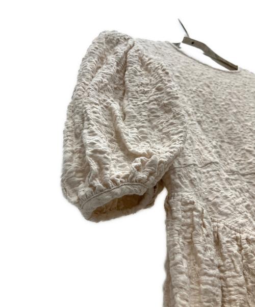 OHGA（オオガ）OHGA (オオガ) POWANリップルパフブラウス ピンク サイズ:SIZE FREEの古着・服飾アイテム