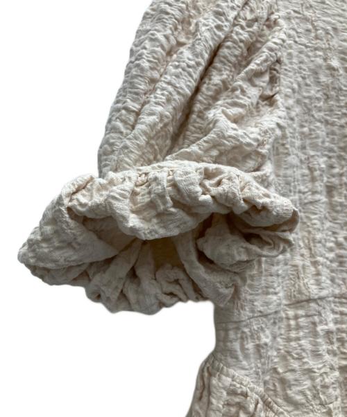 OHGA（オオガ）OHGA (オオガ) POWANリップルパフブラウス ピンク サイズ:SIZE FREEの古着・服飾アイテム