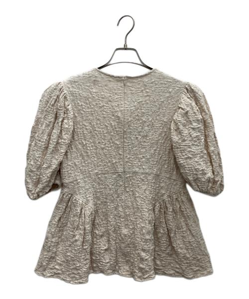 OHGA（オオガ）OHGA (オオガ) POWANリップルパフブラウス ピンク サイズ:SIZE FREEの古着・服飾アイテム