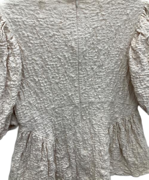 OHGA（オオガ）OHGA (オオガ) POWANリップルパフブラウス ピンク サイズ:SIZE FREEの古着・服飾アイテム