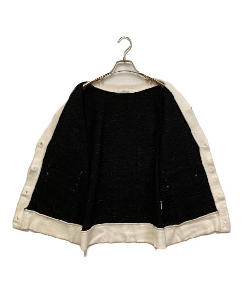 ELLA（エラ）eLLa (エラ) ツイードバイカラージレ ブラック サイズ:FREEの古着・服飾アイテム