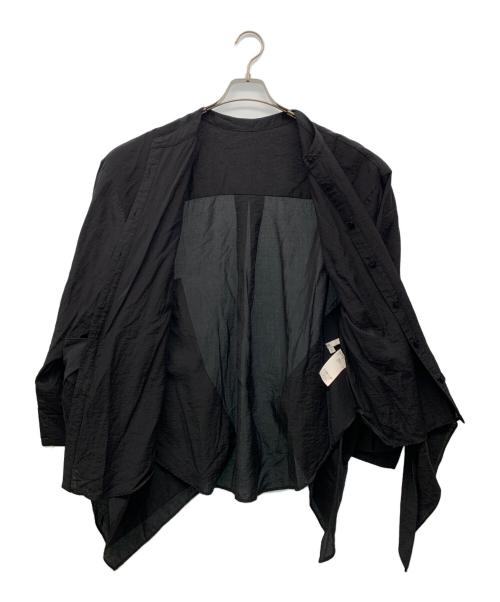 UN3D.（アンスリード）UN3D. (アンスリード) ORIGAMI OVER SHIRTS ブラック サイズ:Freeの古着・服飾アイテム