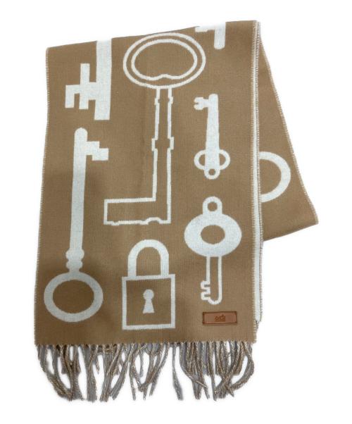 HERMES（エルメス）HERMES (エルメス) カシミヤマフラー キャメルの古着・服飾アイテム