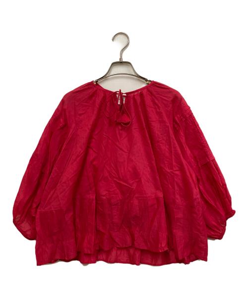 UNITED ARROWS TOKYO（ユナイテッドアローズトウキョウ）UNITED ARROWS TOKYO (ユナイテッドアローズトウキョウ) オーガンジー ピンタック ブラウス ピンク サイズ:表記なしの古着・服飾アイテム