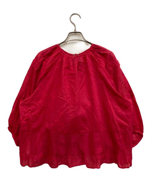 UNITED ARROWS TOKYO（ユナイテッドアローズトウキョウ）UNITED ARROWS TOKYO (ユナイテッドアローズトウキョウ) オーガンジー ピンタック ブラウス ピンク サイズ:表記なしの古着・服飾アイテム