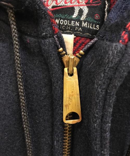 WOOLRICH（ウールリッチ）WOOLRICH (ウールリッチ) 50's メルトン フーデッド カデットコート ブラック サイズ:下記参照の古着・服飾アイテム