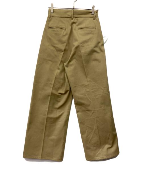 JULY NINE（ジュライナイン）JULY NINE (ジュライナイン) タックパンツ ベージュ サイズ:Lの古着・服飾アイテム