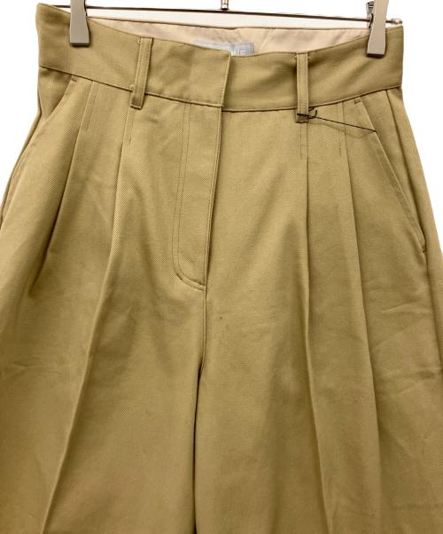 JULY NINE（ジュライナイン）JULY NINE (ジュライナイン) タックパンツ ベージュ サイズ:Lの古着・服飾アイテム