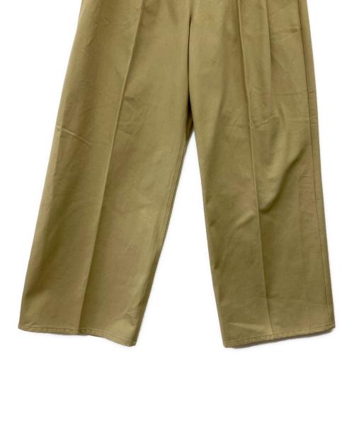 JULY NINE（ジュライナイン）JULY NINE (ジュライナイン) タックパンツ ベージュ サイズ:Lの古着・服飾アイテム