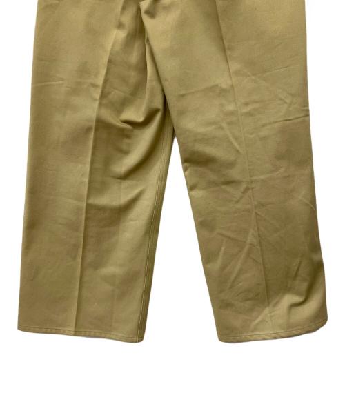 JULY NINE（ジュライナイン）JULY NINE (ジュライナイン) タックパンツ ベージュ サイズ:Lの古着・服飾アイテム