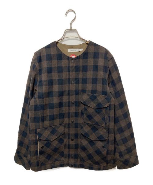 nonnative（ノンネイティブ）nonnative (ノンネイティブ) LABOURER JACKET C/W TWILL BLOCK CHECK WITH WINDSTOPPER ブラウン サイズ:3の古着・服飾アイテム