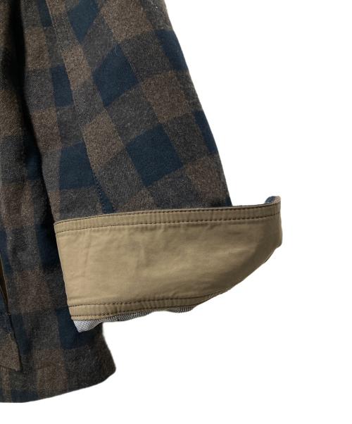 nonnative（ノンネイティブ）nonnative (ノンネイティブ) LABOURER JACKET C/W TWILL BLOCK CHECK WITH WINDSTOPPER ブラウン サイズ:3の古着・服飾アイテム