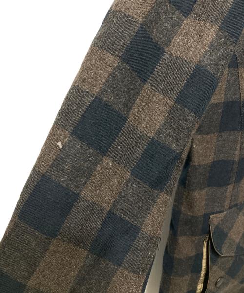 nonnative（ノンネイティブ）nonnative (ノンネイティブ) LABOURER JACKET C/W TWILL BLOCK CHECK WITH WINDSTOPPER ブラウン サイズ:3の古着・服飾アイテム