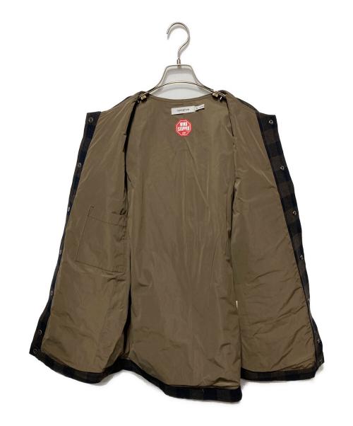 nonnative（ノンネイティブ）nonnative (ノンネイティブ) LABOURER JACKET C/W TWILL BLOCK CHECK WITH WINDSTOPPER ブラウン サイズ:3の古着・服飾アイテム