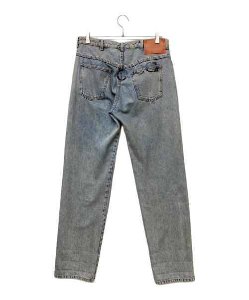 GUCCI（グッチ）GUCCI (グッチ) バックロゴデニムパンツ インディゴ サイズ:86cm（W34）の古着・服飾アイテム