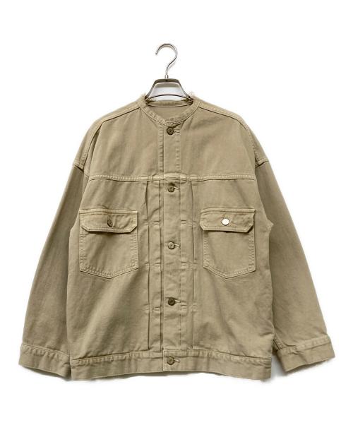 L'ATELIER DENIME D IENA（イエナ）L'ATELIER DENIME D IENA (イエナ) カットオフデニムジャケット ベージュ サイズ:36の古着・服飾アイテム