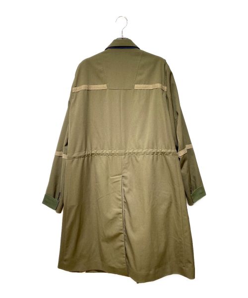 sacai（サカイ）sacai (サカイ) Suiting Mix Coat（スーティングミックスコート） カーキ サイズ:1の古着・服飾アイテム